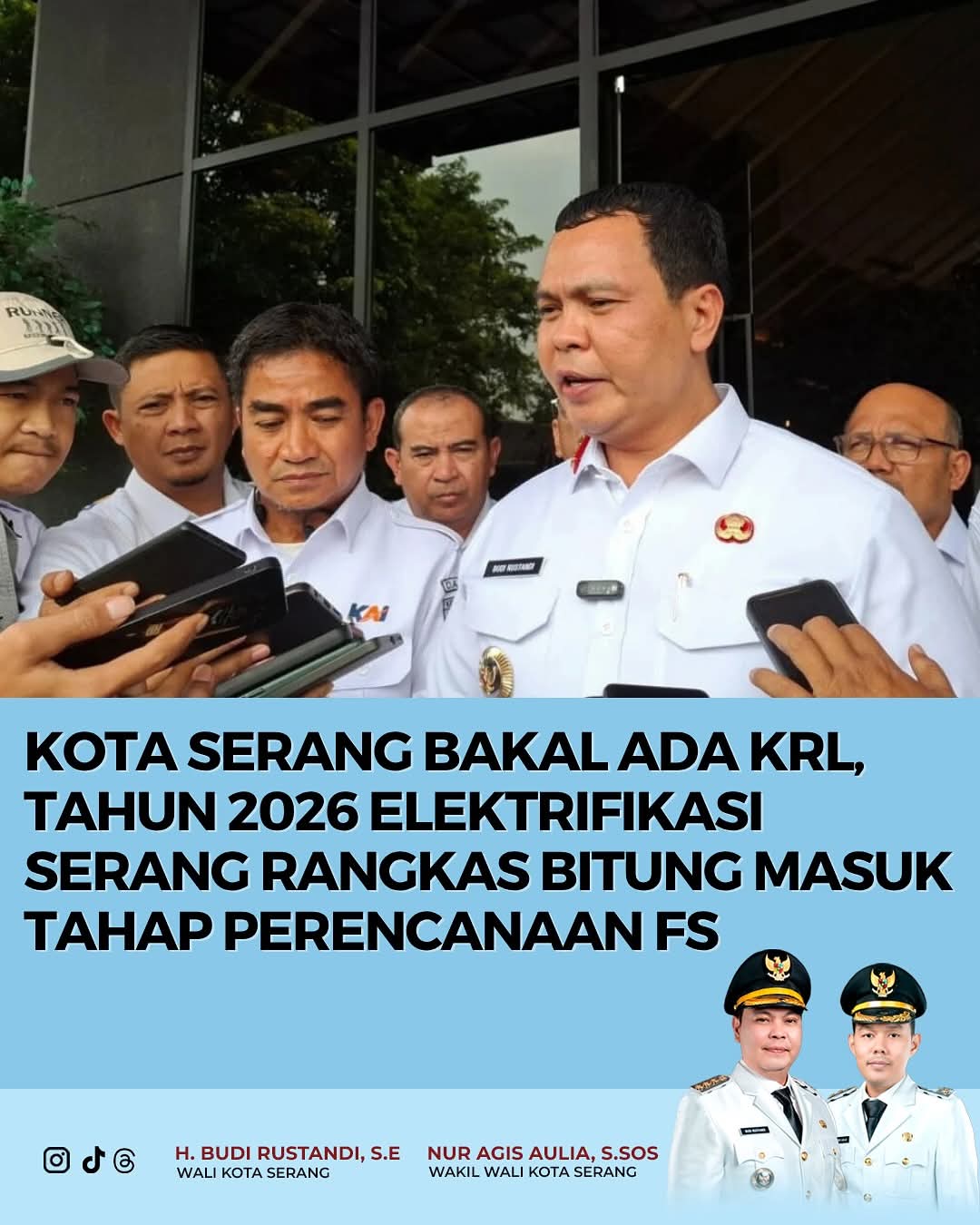 Tahun 2026 Kota Serang Bakal Ada KRL, Elektrifikasi Serang – Rangkasbitung Masuk Tahap Perencanaan FS