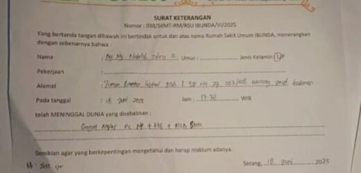 Diduga Tolak Tangani Karena Uang Muka, Bayi Meninggal Dunia Di RS Bunda Serang