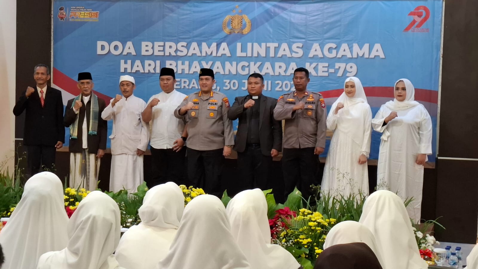 Polresta Serang Kota Laksanakan Doa Bersama Lintas Agama Dalam Rangka HUT Bhayangkara Ke-79