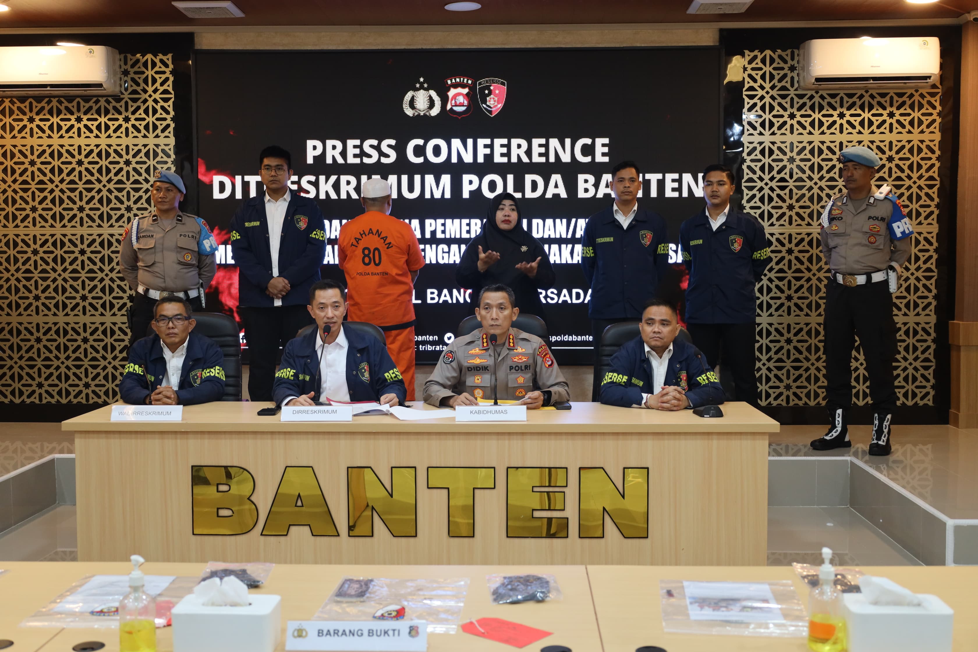 Polda Banten Tangkap Pelaku Intimidasi Kontraktor Proyek Pembangunan PT. CAA Di Cilegon