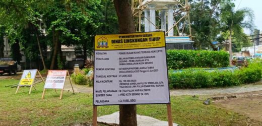 Pekerjaan Bangunan Gedung Pemeliharaan RTH Taman Deduluran Kota Serang Diduga Mark Up