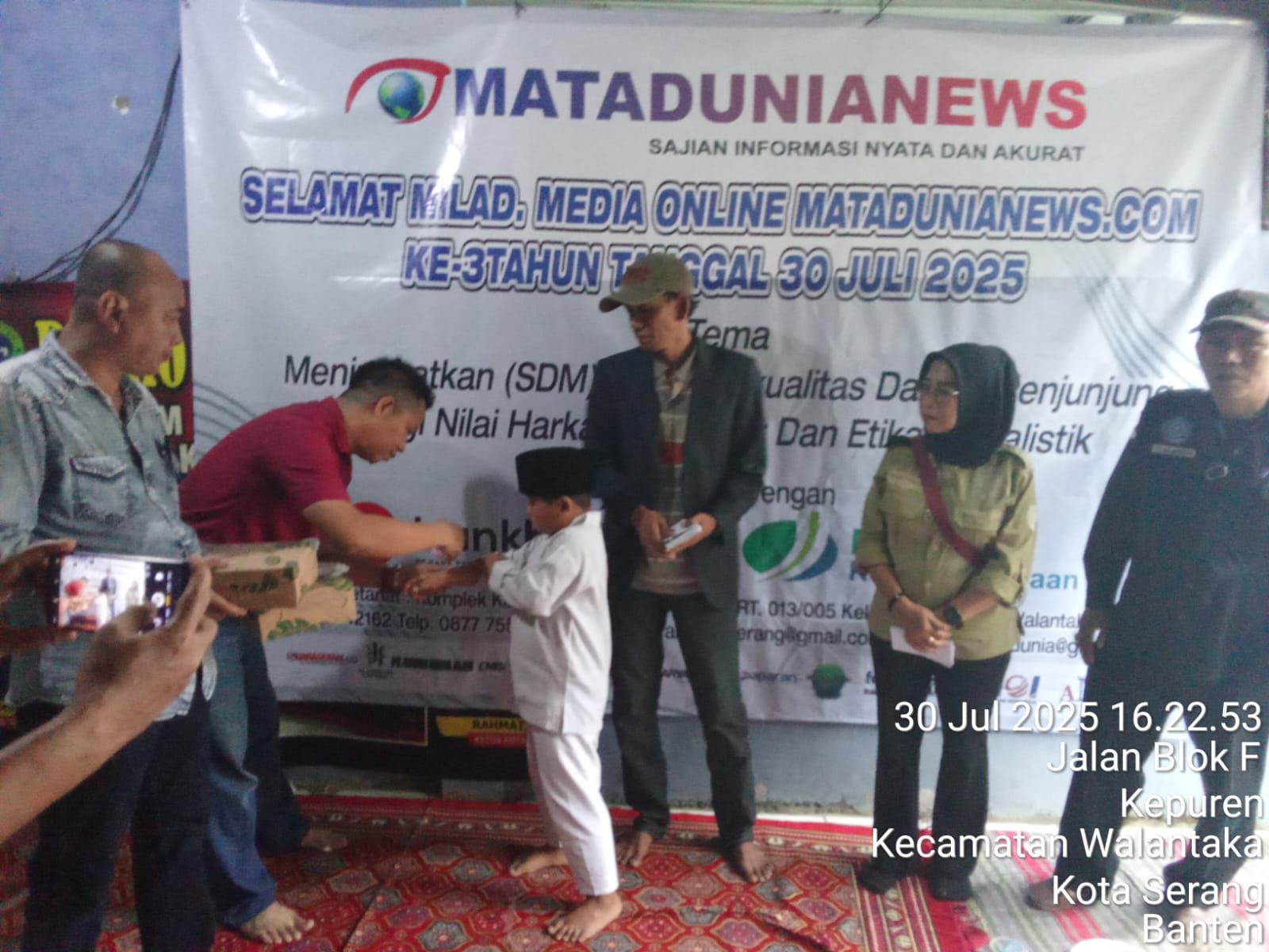 Media Matadunianews Rayakan Milad ke-3, Sekaligus Santuni Anak Yatim dan Pererat Silaturahmi Dengan Jurnalis