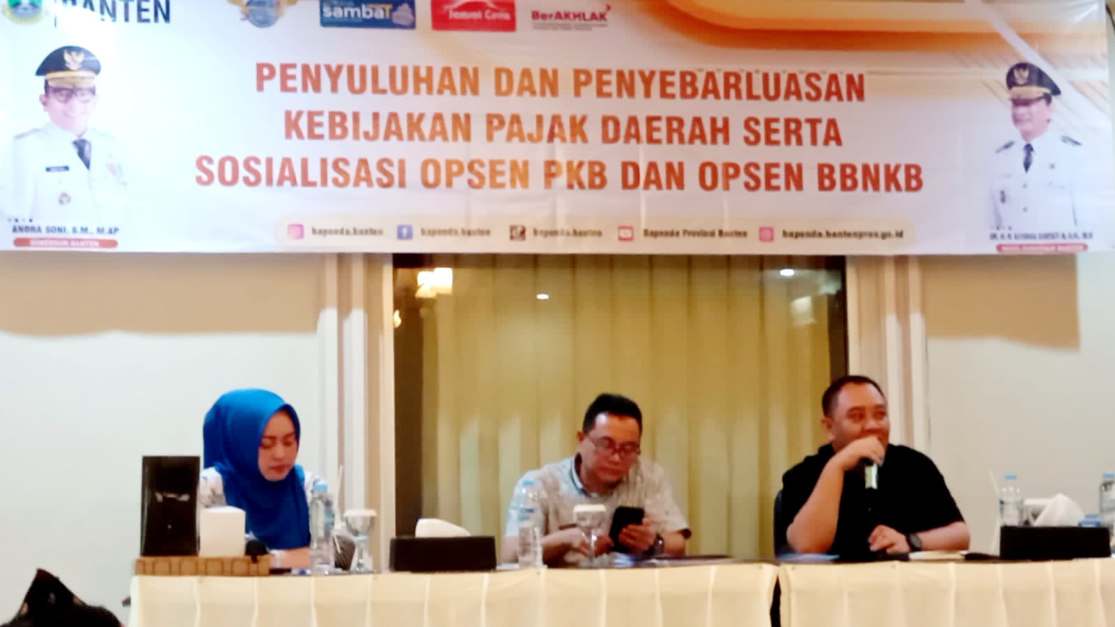 Bapenda Banten Sosialisasikan Kebijakan Pajak Daerah dan Opsen PKB-BBNKB di Serang