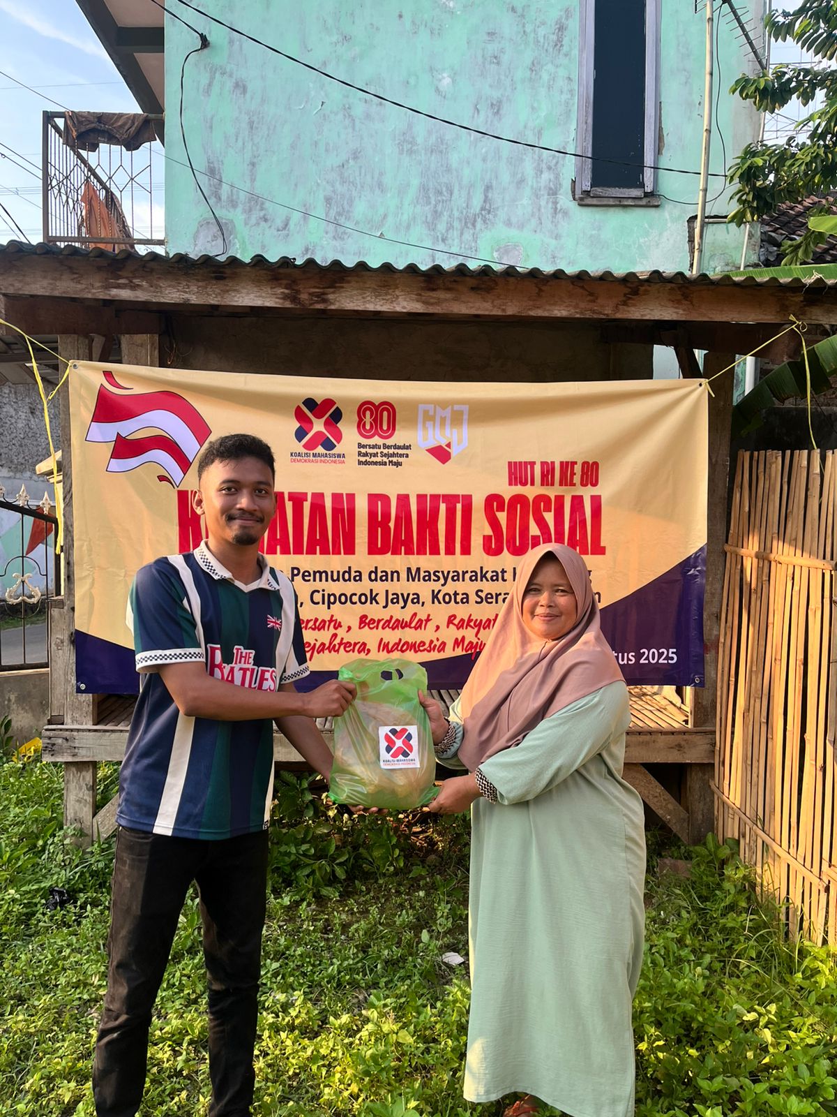 Koalisi Mahasiswa Demokrasi Indonesia Laksanakan Bakti Sosial dalam Rangka Peringati HUT RI ke-80