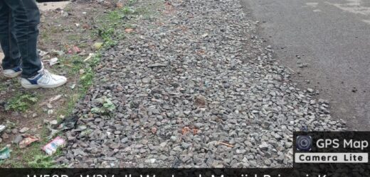 Mandor Proyek Pelaksana Ruas Jalan Warungjaud – Kasemen, Menghindar Saat Mau Dikonfirmasi
