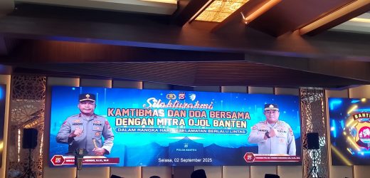 Silaturahmi Kamtibmas & Doa Bersama Mitra Ojol Warnai Hari Keselamatan Berlalu Lintas di Polda Banten