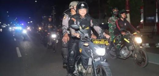 Pasca Aksi Demo Disejumlah Daerah, Polres Serang TNI bersama GP Ansor Gelar Patroli Jaga Kondusifitas