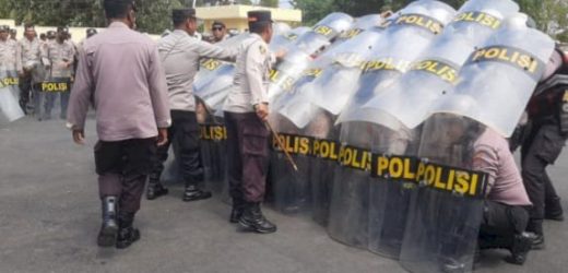 Kapolres Condro Sasongko Pimpin Pelatihan Kompi Kerangka Guna Melatih dan Meningkatkan Kesiapan Mental Anggota yang Berpotensi Anarkis