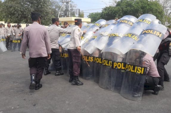 Kapolres Condro Sasongko Pimpin Pelatihan Kompi Kerangka Guna Melatih dan Meningkatkan Kesiapan Mental Anggota yang Berpotensi Anarkis