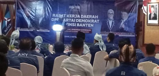 DPD Partai Demokrat Banten, Gelar Rakerda 2025, ‘Untuk Rakyat, Demokrat Sukseskan Pemerintahan Gubernur Banten Andrasoni’