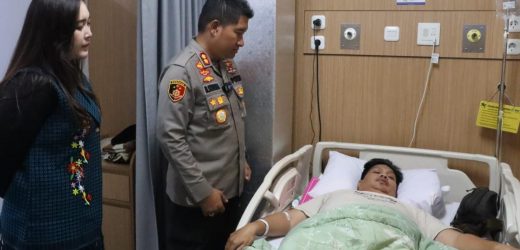 Kapolres Cilegon Berikan Motivasi dan Semangat, Bezoek Anggota Yang Sakit