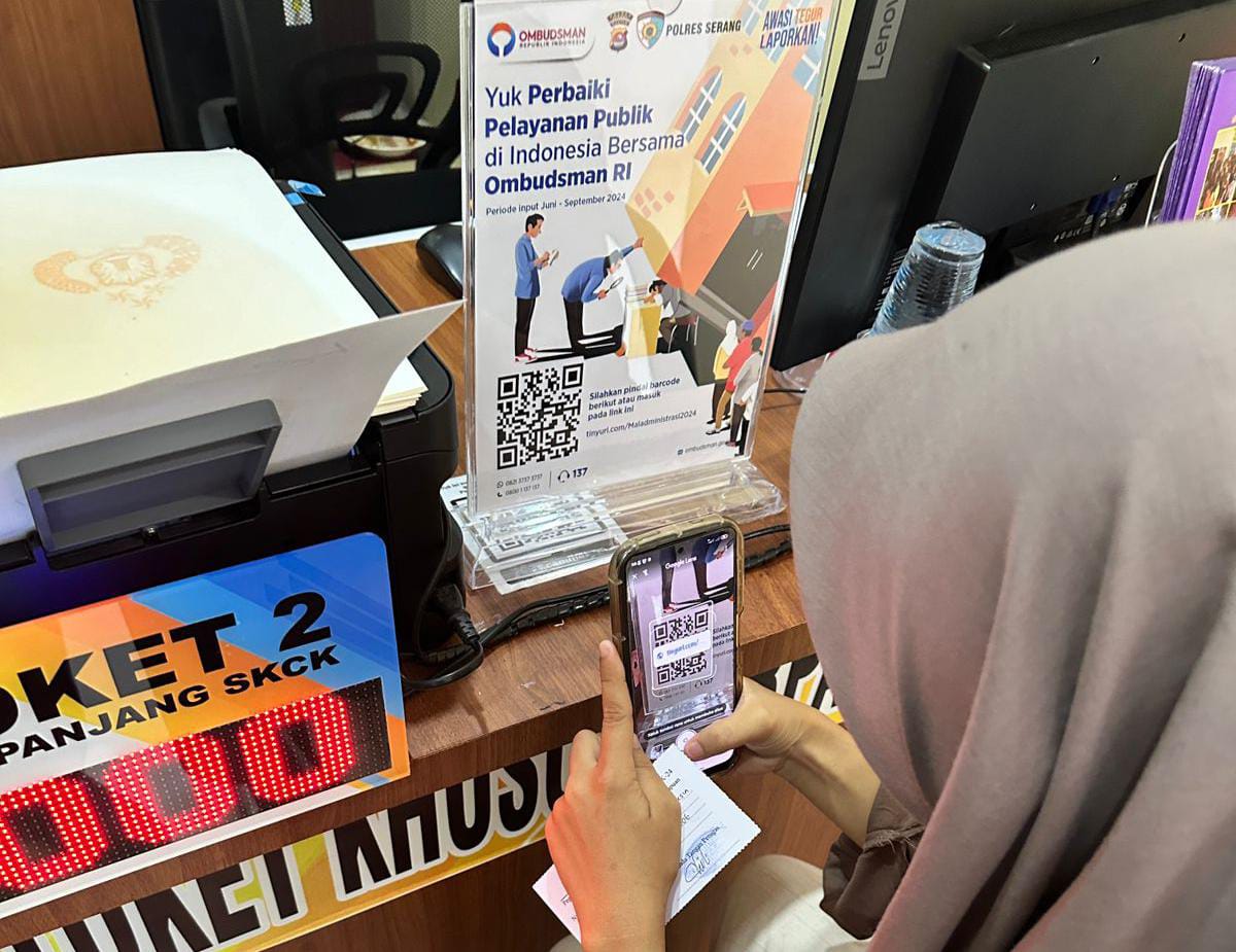 Pembuatan SKCK di Polres Serang Banten Lebih Mudah lewat Aplikasi Super App Polri