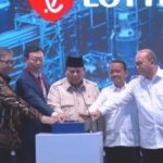 Presiden Republik Indonesia Prabowo Subianto Resmikan PT Lotte Chemical di Cilegon Banten