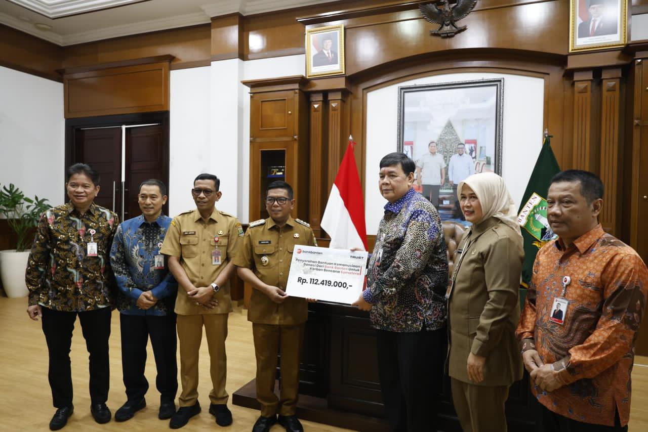 Bank Banten Salurkan Bantuan untuk Korban Bencana di Sumatera