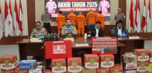 Rilis Akhir Tahun 2025, Polresta Serang Kota Tangani 386 Kasus Kriminal dan 82 Narkotika