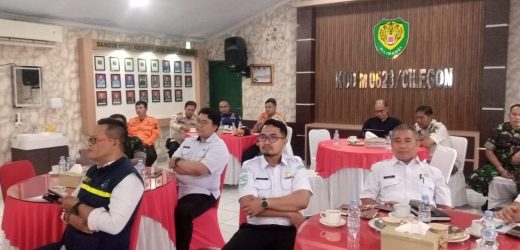 Rapat Koordinasi Kesiapan Penanggulangan Bencana Kodim 0623 Cilegon bersama OPD terkait dan Relawan Kebencanaan.