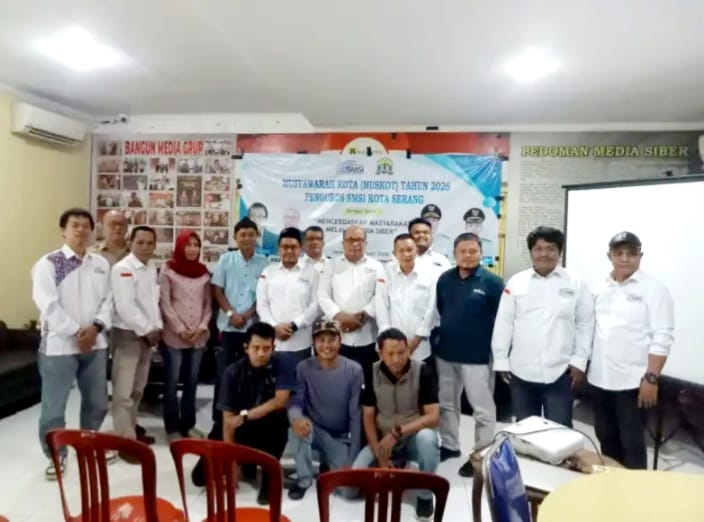 Terpilih Secara Aklamasi, Yudian Pimpin SMSI Kota Serang Periode 2026-2029