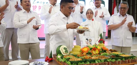 Tasyakuran HUT ke-18 Gerindra, Andra Soni Instruksikan Kader Terus Kompak dan Berdampak untuk Masyarakat