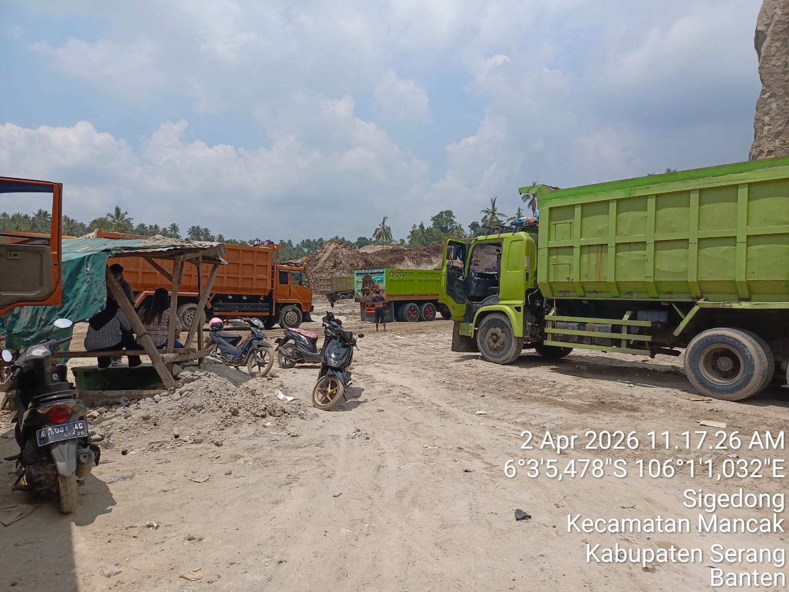 Kolebat Soroti Tambang Pasir Dikecamatan Mancak Kabupaten Serang