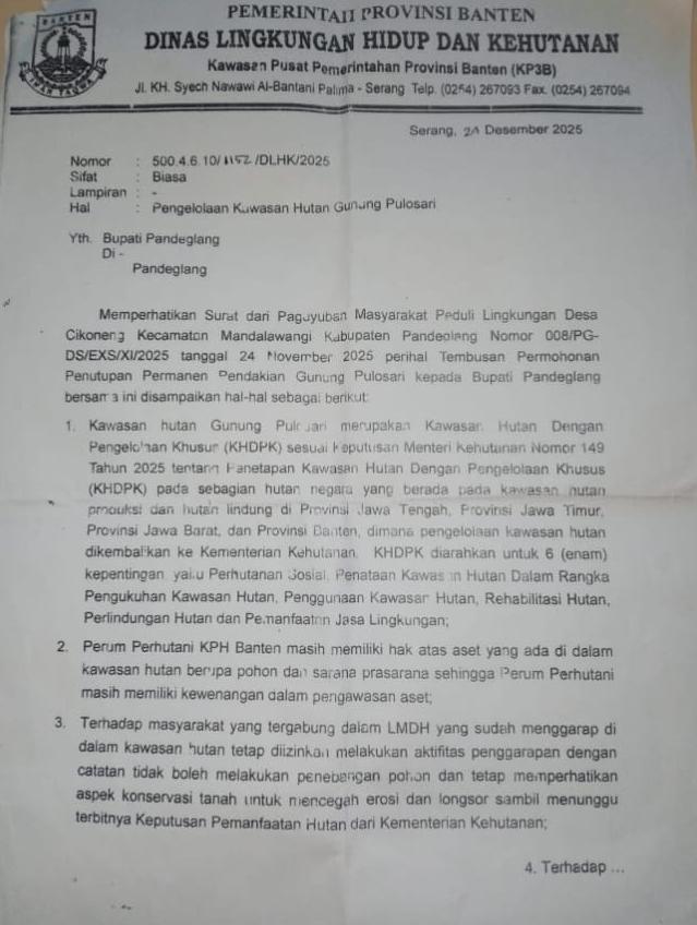Penolakan Warga Kampung Pamengker, Adanya Aktifitas Wisata PT. Vila Emas Dan Pendakian Gunung Pulosari Disoal