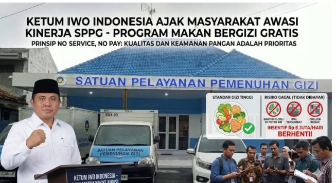 Ketum IWO Indonesia Ajak Masyarakat Awasi Kinerja Mitra Program MBG