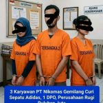 3 Karyawan PT Nikomas Gemilang Curi Sepatu Adidas, 1 DPO, Perusahaan Rugi Puluhan Juta