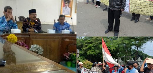 Koalisi Lembaga Banten Geruduk Pendopo. Sekda Kabupaten Serang Absen