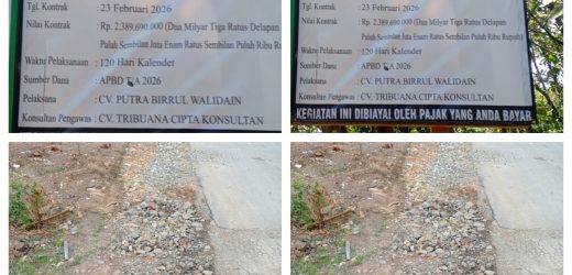 Fakta di lapangan Proyek Ganteran, Pelaksana akui Material yang tidak sesuai spek akan di ganti. TETAPI TERNYATA HOAX