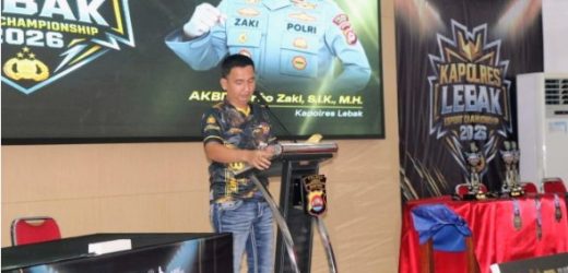 Kapolres Lebak resmi buka Event Kapolres Cup E-Sport Competition 2026 Mobile Legends