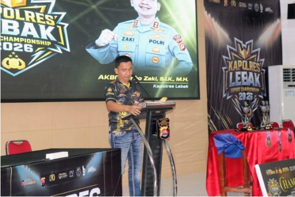 Kapolres Lebak resmi buka Event Kapolres Cup E-Sport Competition 2026 Mobile Legends