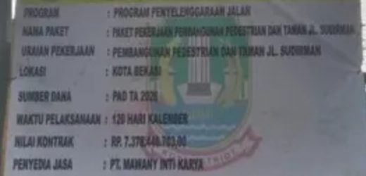 Pemasangan Box Culvert Proyek APBD 7,3 M di Jl.Sudirman Bekasi Barat Kota Bekasi Diduga Abaikan Standar K3 dan Teknis Pekerjaan,Ketua IWO I DPD Kota Bekasi: Walikota dan APH Terkait Harus Segera Audit dan Lakukan Evaluasi