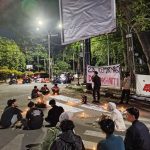 Unras Mahasiswa Aliansi BEM Serang Raya Menyoroti 28 Tahun Reformasi, Semakin Luasnya Peran Militer di Ruang Sipil