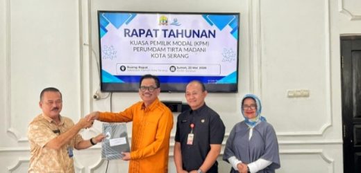 Perumdam Tirta Madani Kota Serang Raih WTP yang ke-7 Kali Berturut-turut.