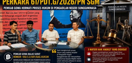 Pemkab Gowa Hormati Proses Gugatan Hak Angket di Pengadilan