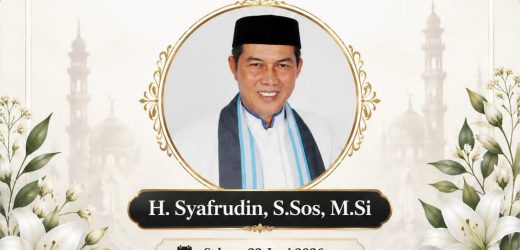 Kabar Duka Cita, Mantan Wali Kota Serang Dr.Syafrudin Syafei,S.Sos., M.Si.,