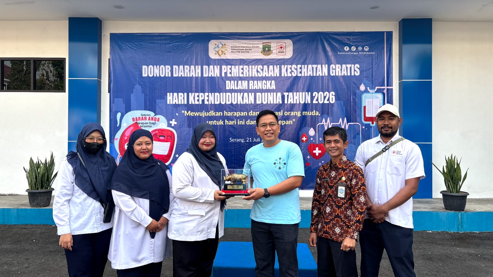 BKKBN Banten Gelar Donor Darah dan Pemeriksaan Kesehatan Gratis Peringati Hari Kependudukan Dunia 2026