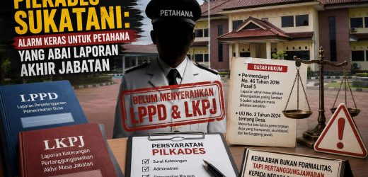 Menyongsong Pilkades Sukatani Kab. Bekasi : Alarm Keras bagi Petahana yang Belum Menyerahkan Laporan Akhir Masa Jabatan